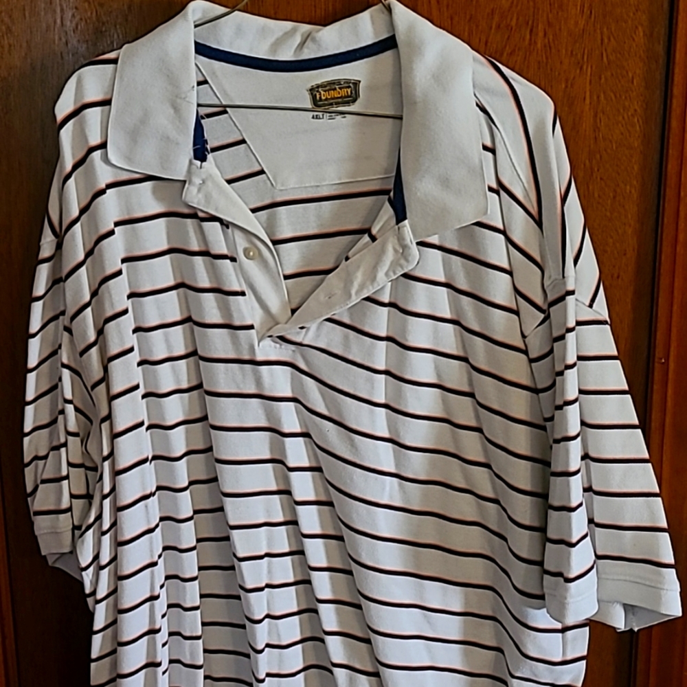 Men's 4XLT Striped Polo